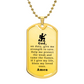 Firefighter 's Prayer Necklace Stainless Steel or 18k Gold Dog Tag 24" Chain-Express Your Love Gifts