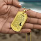 Psalm 23 Chinese Necklace Dog Tag Stainless Steel or 18k Gold w 24" Chain-Express Your Love Gifts