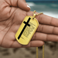 Lord's Prayer Chinese Necklace Dog Tag Stainless Steel or 18k Gold w 24" Chain-Express Your Love Gifts