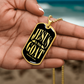 Jesus is the GOAT Matthew 28:18 Necklace Dog Tag Stainless Steel or 18k Gold w 24" Chain-Express Your Love Gifts