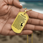 Psalm 23 Polish Psalm Dawida Necklace Dog Tag Stainless Steel or 18k Gold w 24" Chain-Express Your Love Gifts