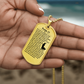 Psalm 23 English Necklace Dog Tag Stainless Steel or 18k Gold w 24" Chain-Express Your Love Gifts