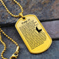 Psalm 23 English Necklace Dog Tag Stainless Steel or 18k Gold w 24" Chain-Express Your Love Gifts