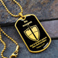 Isaiah 54:17 No Weapon Necklace Dog Tag Stainless Steel or 18k Gold w 24" Chain-Express Your Love Gifts