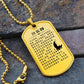 Psalm 23 Chinese Necklace Dog Tag Stainless Steel or 18k Gold w 24" Chain-Express Your Love Gifts