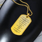 Ten Commandments Italian Dieci Comandamenti Necklace Dog Tag Stainless Steel or 18k Gold w 24" Chain-Express Your Love Gifts