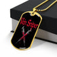 Vein Sniper Phlebotomist Necklace Stainless Steel or 18k Gold Dog Tag 24"-Express Your Love Gifts