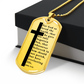 Everlasting Life John 3:16 Necklace Stainless Steel or 18k Gold Dog Tag W 24"-Express Your Love Gifts