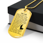 Psalm 23 시편 23편 Necklace Stainless Steel or 18k Gold Dog Tag W 24"-Express Your Love Gifts