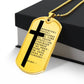Lord's Prayer Chinese Necklace Dog Tag Stainless Steel or 18k Gold w 24" Chain-Express Your Love Gifts