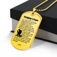 Firefighter's Prayer Dogtag Necklace Dog Tag Stainless Steel or 18k Gold w 24" Chain-Express Your Love Gifts