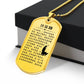 Psalm 23 Chinese Necklace Dog Tag Stainless Steel or 18k Gold w 24" Chain-Express Your Love Gifts