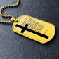 Lord's Prayer Chinese Necklace Dog Tag Stainless Steel or 18k Gold w 24" Chain-Express Your Love Gifts