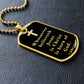 Born of God 1 John 51 Necklace Stainless Steel or 18k Gold Dog Tag W 24"-Express Your Love Gifts