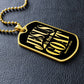 Jesus is the GOAT Matthew 28:18 Necklace Dog Tag Stainless Steel or 18k Gold w 24" Chain-Express Your Love Gifts