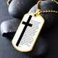 Lords Prayer Polish Ojcze Nasz Necklace Dog Tag Stainless Steel or 18k Gold w 24" Chain-Express Your Love Gifts