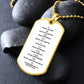 Ten Commandments Tagalog Sampung Utos Necklace Dog Tag Stainless Steel or 18k Gold w 24" Chain-Express Your Love Gifts