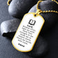 Teacher's Prayer Necklace Stainless Steel or 18k Gold Dog Tag 24" Chain-Express Your Love Gifts
