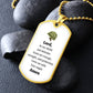 Soldier's Prayer Necklace Stainless Steel or 18k Gold Dog Tag 24" Chain-Express Your Love Gifts