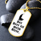 Lord is My Shephard Psalm 23 German Necklace Stainless Steel or 18k Gold Dog Tag 24" Chain-Express Your Love Gifts