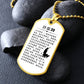 Psalm 23 Chinese Necklace Dog Tag Stainless Steel or 18k Gold w 24" Chain-Express Your Love Gifts