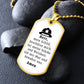 Feuerwehrmann German Firefighter Prayer Necklace Stainless Steel or 18k Gold Dog Tag 24" Chain-Express Your Love Gifts