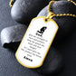 Police Officer's Prayer Necklace Stainless Steel or 18k Gold Dog Tag 24" Chain-Express Your Love Gifts