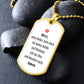 Krankenschwester Krankenpfleger Nurse Prayer Necklace Stainless Steel or 18k Gold Dog Tag 24" Chain-Express Your Love Gifts