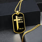 Soldier of Christ 2 Tim 2 3 Necklace Dog Tag Stainless Steel or 18k Gold w 24" Chain-Express Your Love Gifts