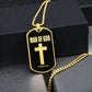 Man of God 1 Timothy 6 Necklace Dog Tag Stainless Steel or 18k Gold w 24" Chain-Express Your Love Gifts
