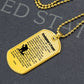 Firefighter's Prayer Dogtag Necklace Dog Tag Stainless Steel or 18k Gold w 24" Chain-Express Your Love Gifts