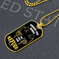 Psalm 91 Refuge Under His Wings Necklace Dog Tag Stainless Steel or 18k Gold w 24" Chain-Express Your Love Gifts