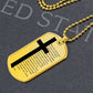 Lords Prayer Polish Ojcze Nasz Necklace Dog Tag Stainless Steel or 18k Gold w 24" Chain-Express Your Love Gifts