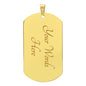 Firefighter Isaiah 43:2 Necklace Stainless Steel or 18k Gold Dog Tag 24" Chain-Express Your Love Gifts