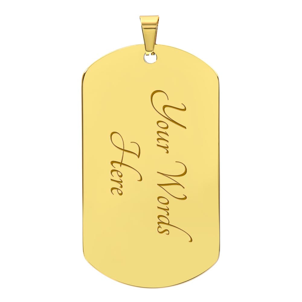 20th Engineer Brigade Necklace Dog Tag Stainless Steel or 18k Gold 24" Chain-Express Your Love Gifts