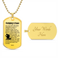 Firefighter's Prayer Dogtag Necklace Dog Tag Stainless Steel or 18k Gold w 24" Chain-Express Your Love Gifts