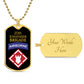 20th Engineer Brigade Necklace Dog Tag Stainless Steel or 18k Gold 24" Chain-Express Your Love Gifts
