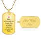 Krankenschwester Krankenpfleger Nurse Prayer Necklace Stainless Steel or 18k Gold Dog Tag 24" Chain-Express Your Love Gifts