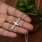 I Can Do All Things Philippians 4:13 Stainless Cross Necklace with Ball Chain-Express Your Love Gifts