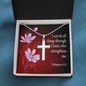 I Can Do All Things Philippians 4:13 Stainless Cross Necklace with Ball Chain-Express Your Love Gifts