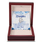 To My Daughter My Only Prayer to God From Dad Forever Necklace w Message Card-Express Your Love Gifts
