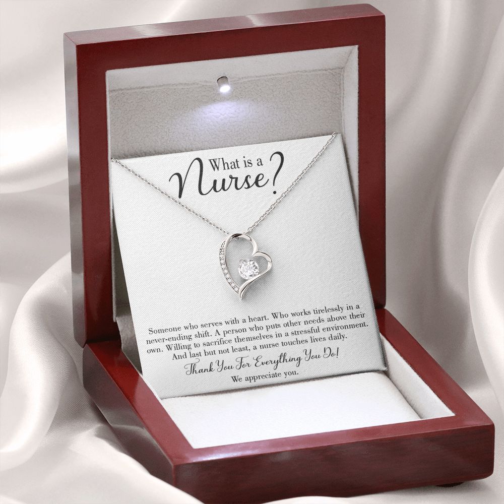 What is a Nurse Forever Necklace w Message Card-Express Your Love Gifts