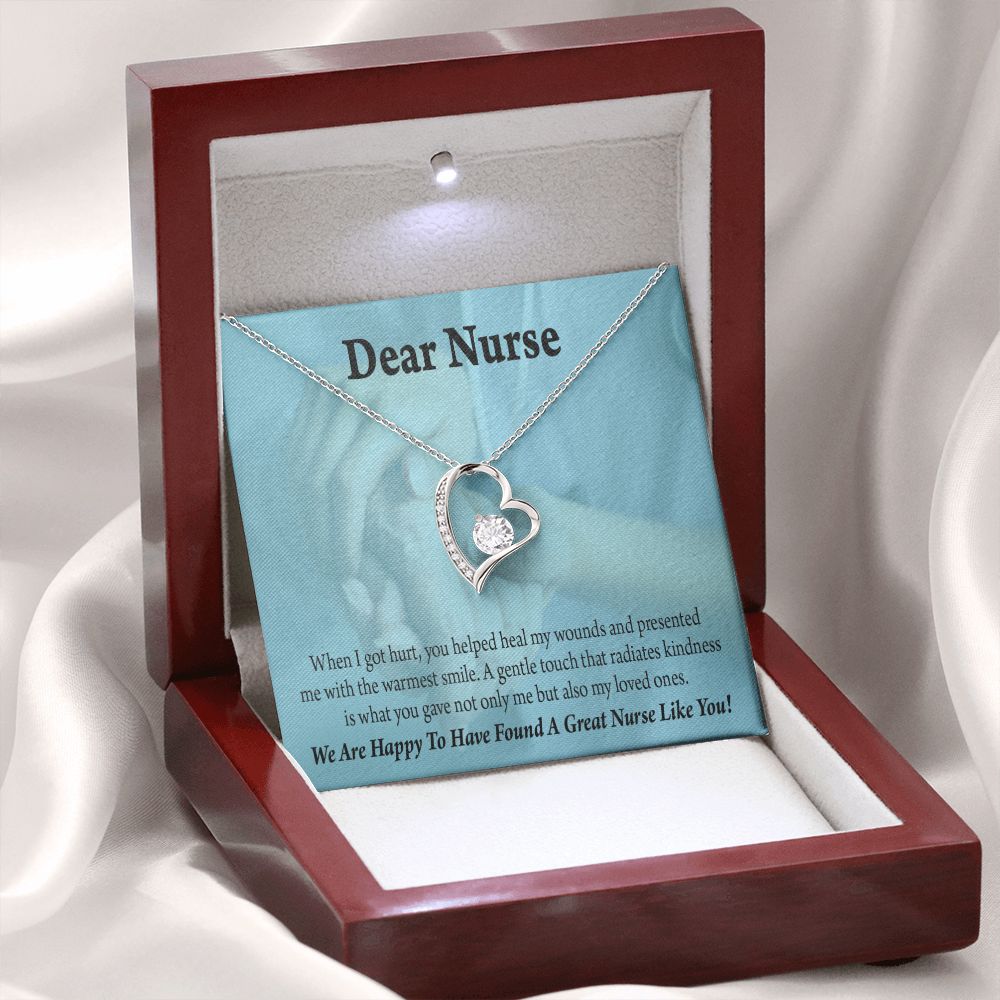 Nurse Thank You Forever Necklace w Message Card-Express Your Love Gifts