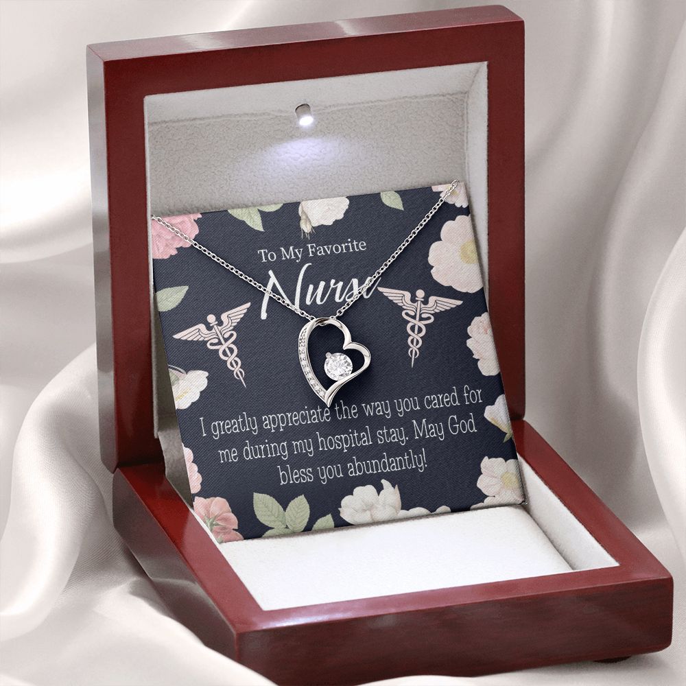 God Bless You Abundantly! Forever Necklace w Message Card-Express Your Love Gifts