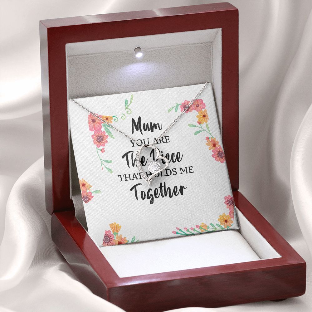 Mum You Are The Piece Forever Necklace w Message Card-Express Your Love Gifts