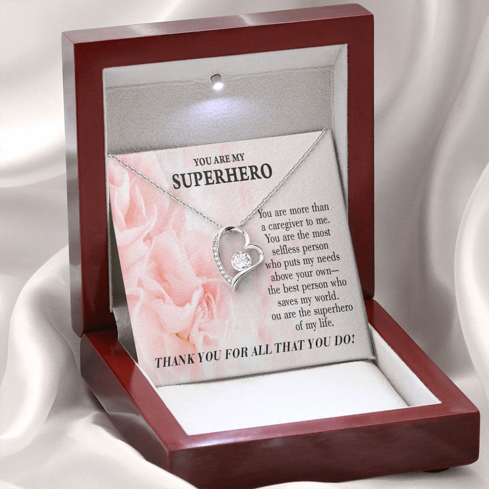 Touching Gift For Caregivers Forever Necklace w Message Card-Express Your Love Gifts