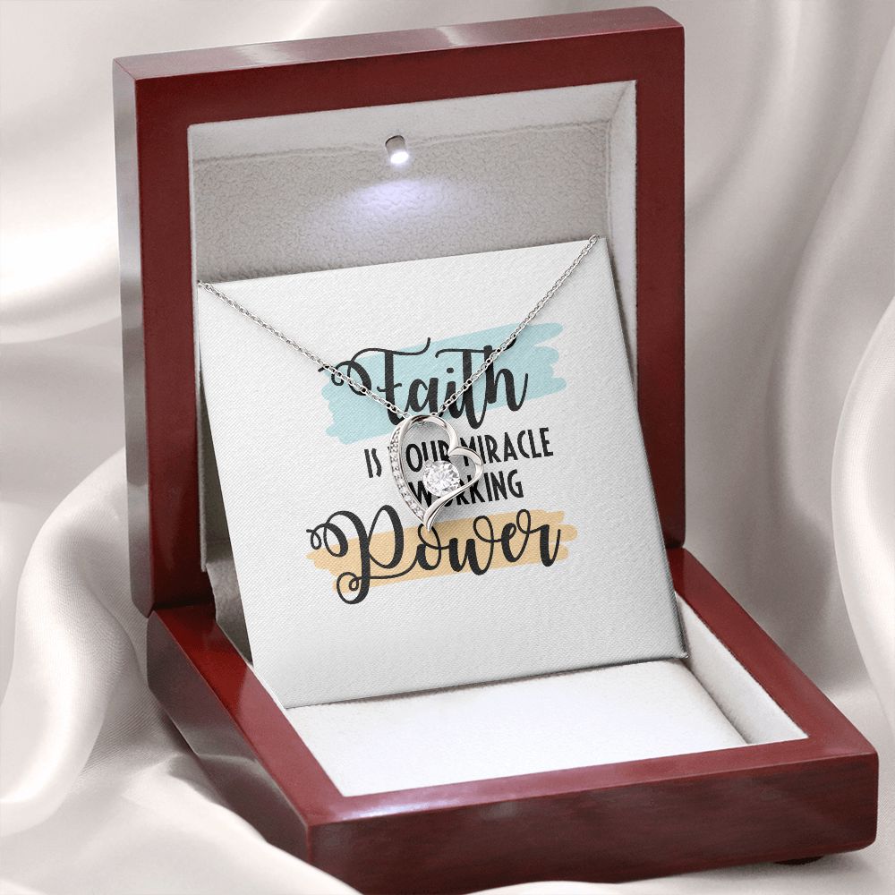 Faith Forever Necklace w Message Card-Express Your Love Gifts