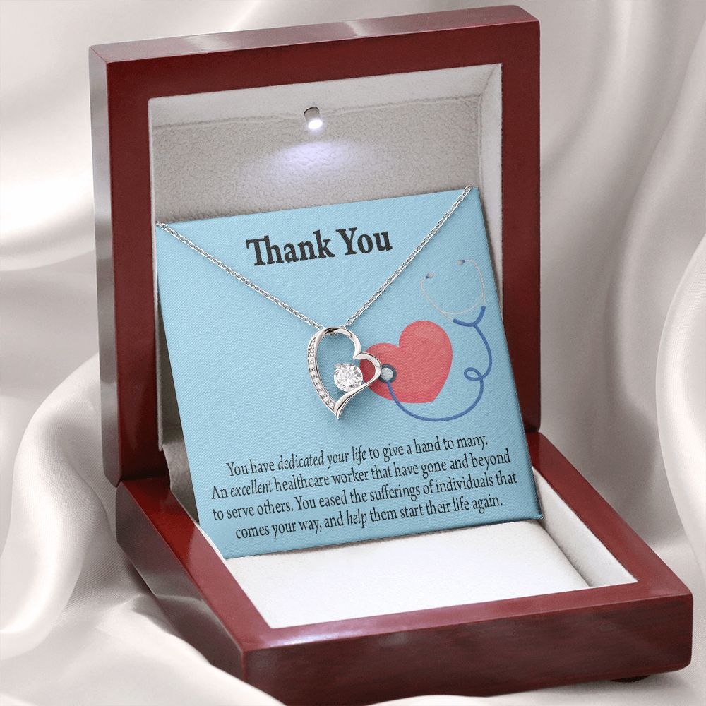 Gift Idea For Hospital Staff Forever Necklace w Message Card-Express Your Love Gifts