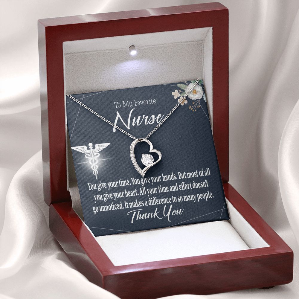 You Don't Go Unnoticed Forever Necklace w Message Card-Express Your Love Gifts