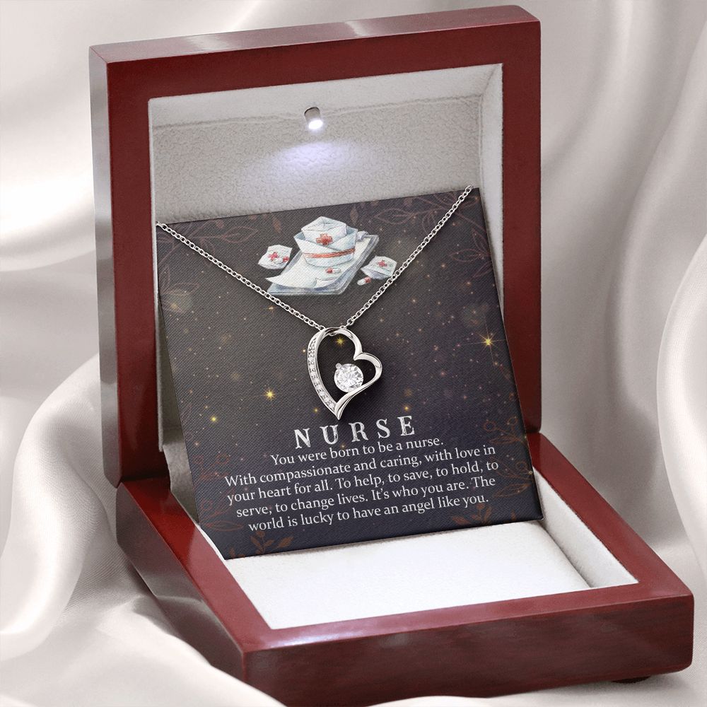 You Were Born to Be Forever Necklace w Message Card-Express Your Love Gifts